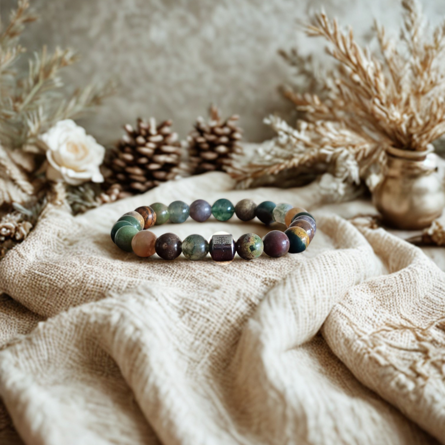 Bracelet en agate indienne