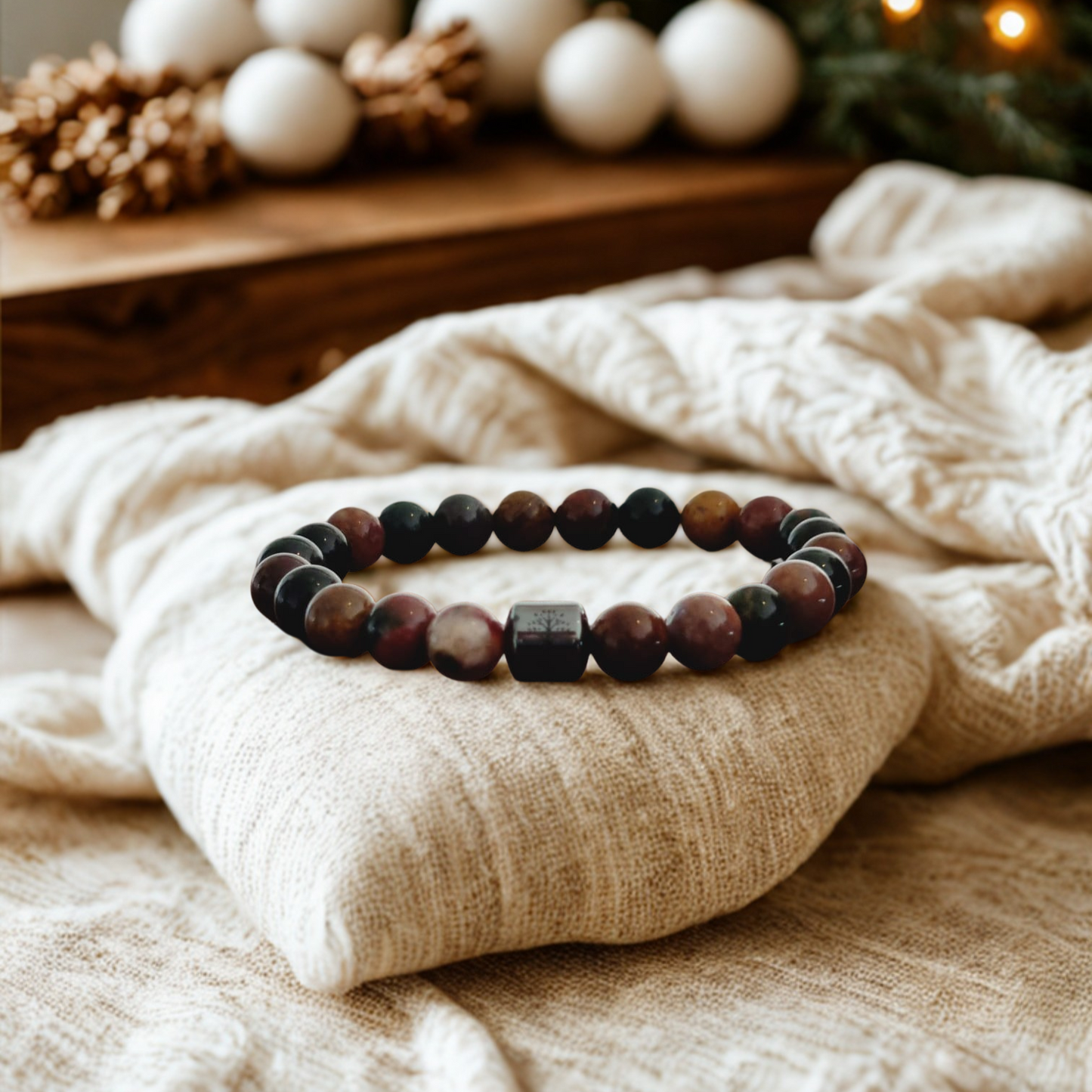 Ocean Grass Agate Bracelet