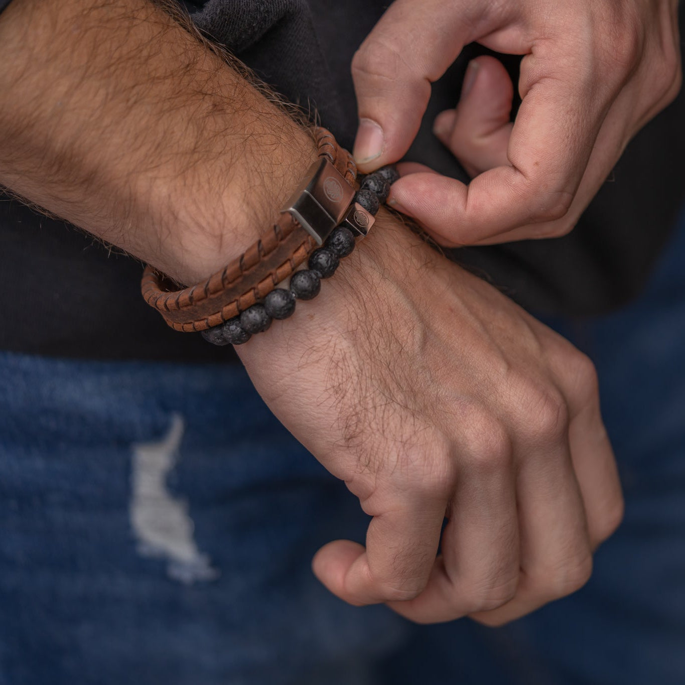 Iron & Oak Amsterdam - Vulcan Stone Bracelet – Flash Deal (€14.95 from €24.95)