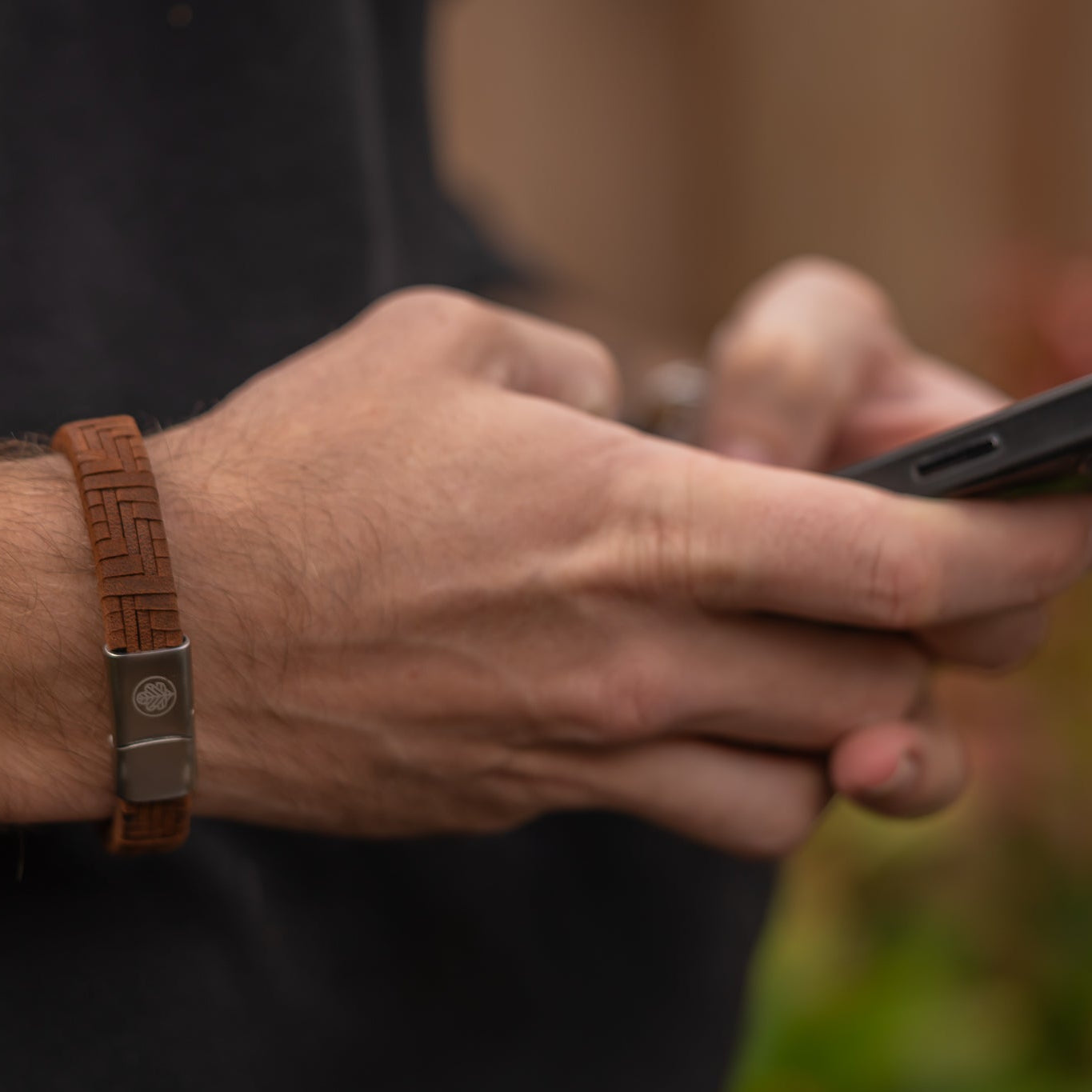 Iron & Oak Amsterdam - Brasão Tecido (Castanho)