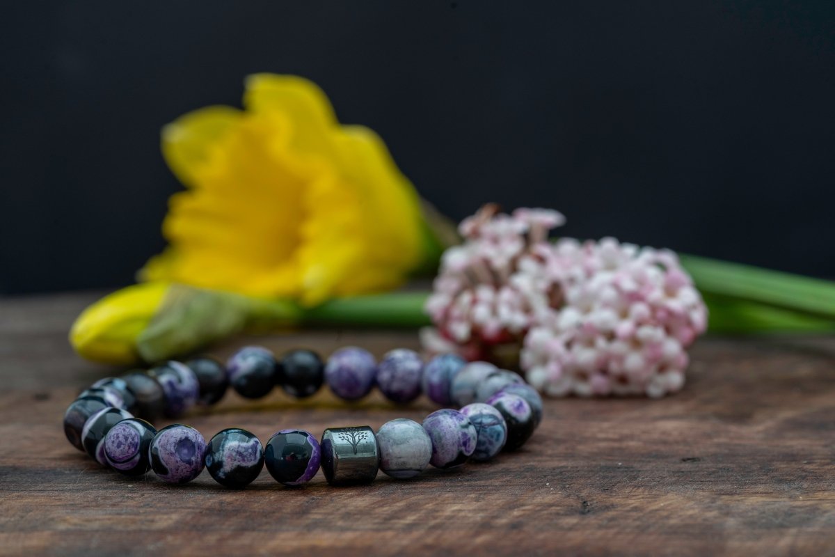 Purple Agate Bracelet - WoodzZ