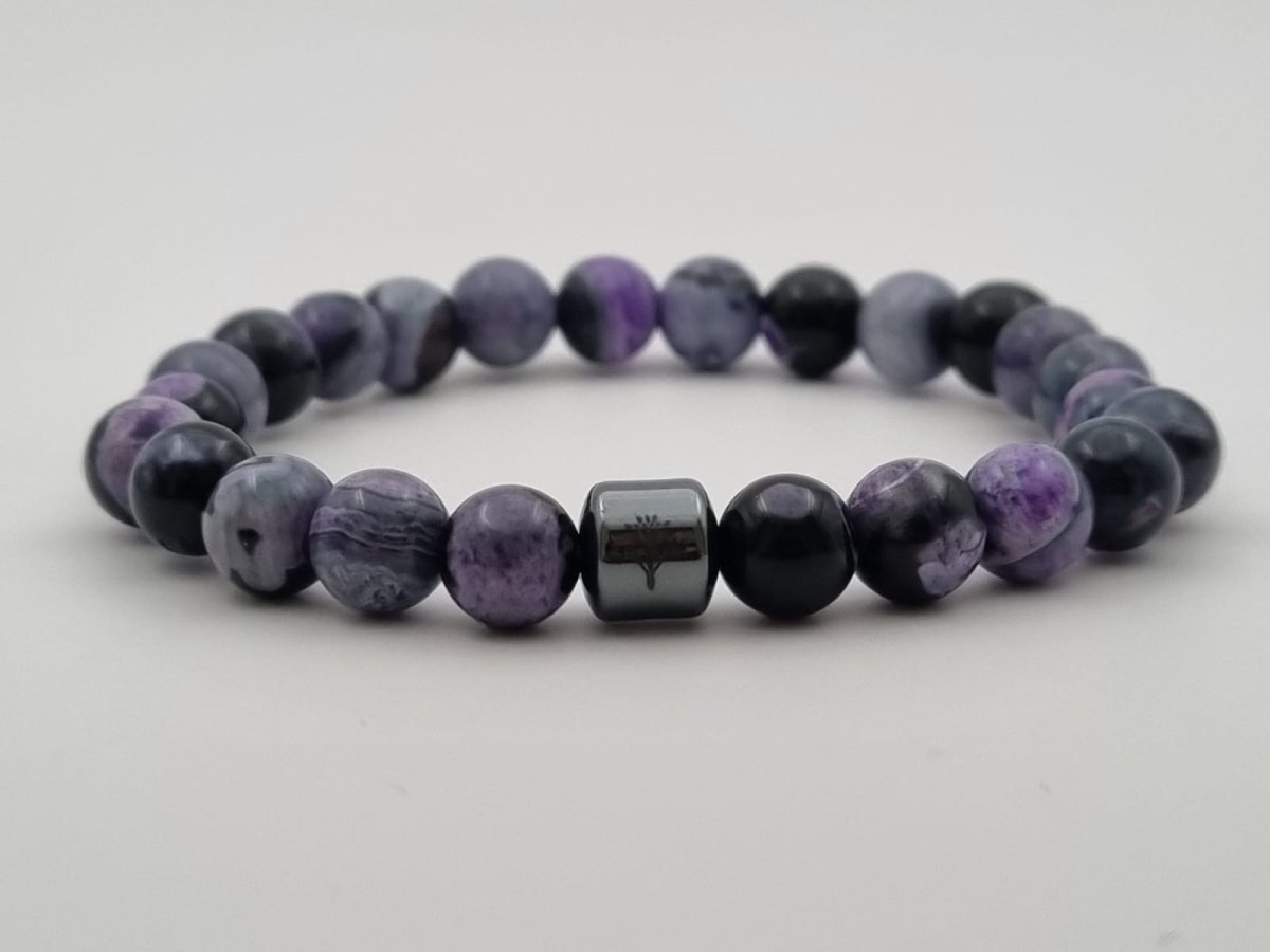 Purple Agate Bracelet - WoodzZ