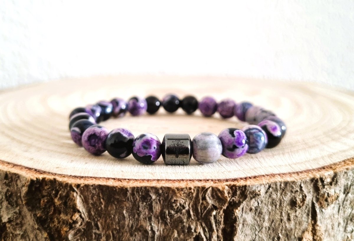 Purple Agate Bracelet - WoodzZ